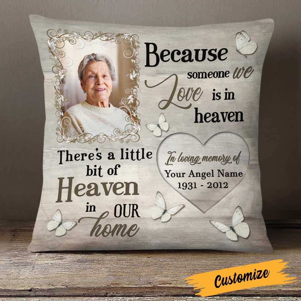 Personalized Memo Heaven In Home Pillow Case