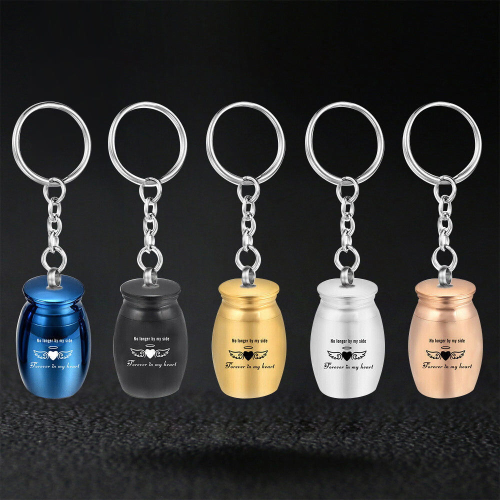 Engraved Cremation Urn Keychain for Ashes