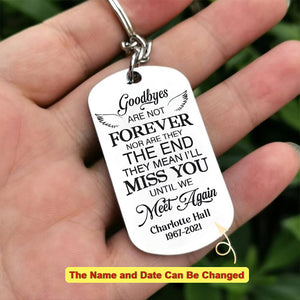 Personalized Until We Meet Again Keychain