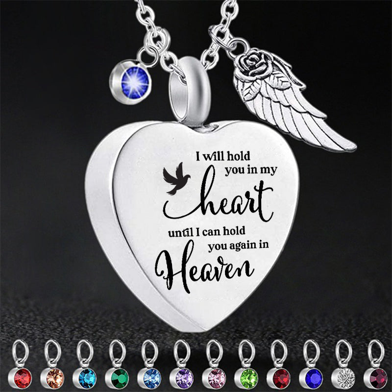 I Will Hold You In My Heart Urn Necklace