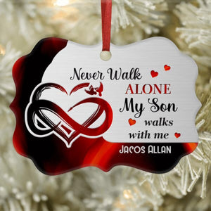 Never Walk Alone Christmas Gift Personalized Ornament