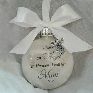 Beautiful ornaments feather ball - Angel In Heaven Memorial Ornament