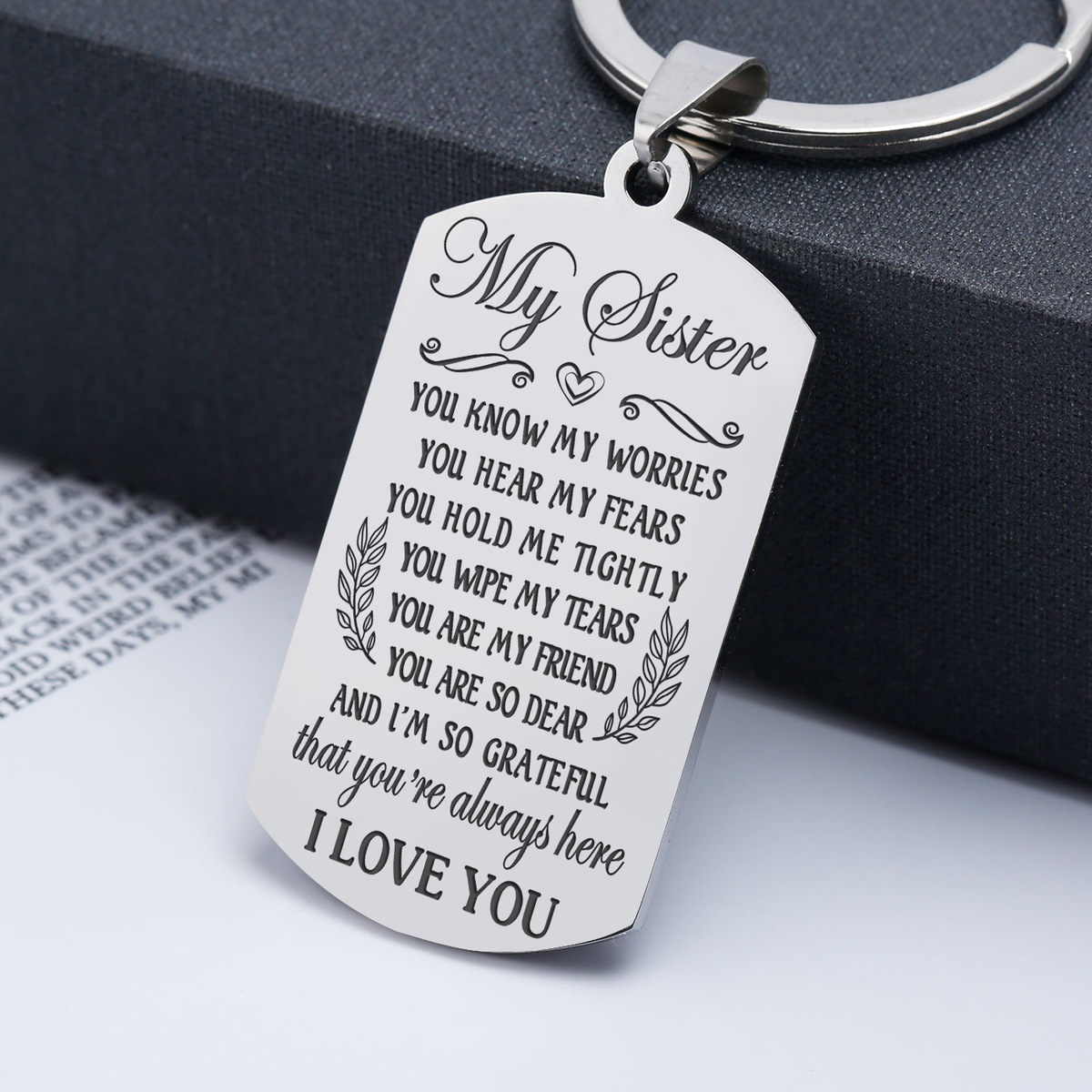SISTER - GRATEFUL - KEYCHAIN