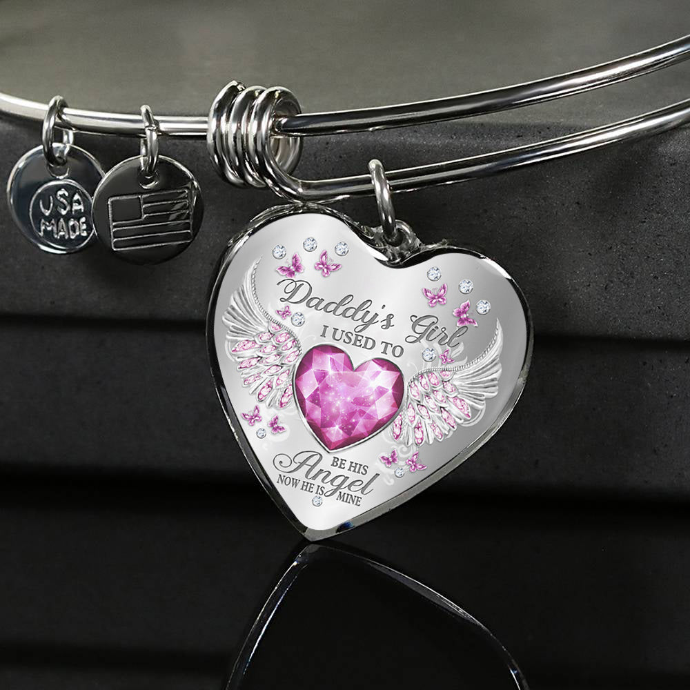 Daddy's Girl Birthstone Heart Bracelet