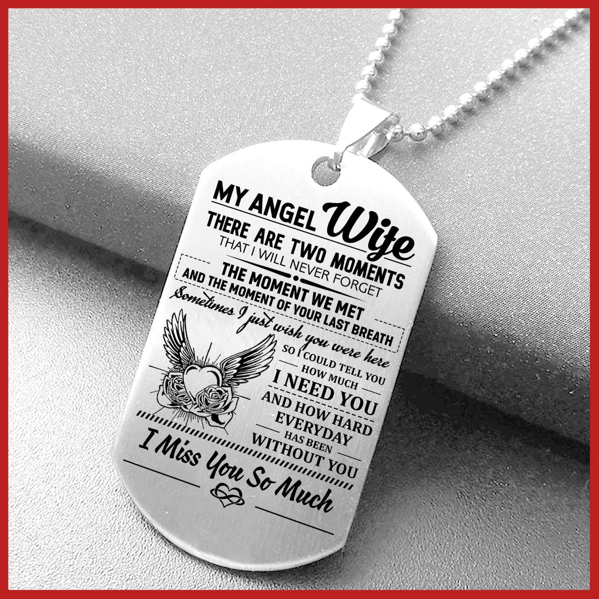 How Hard Everyday Has Been Without You Necklace