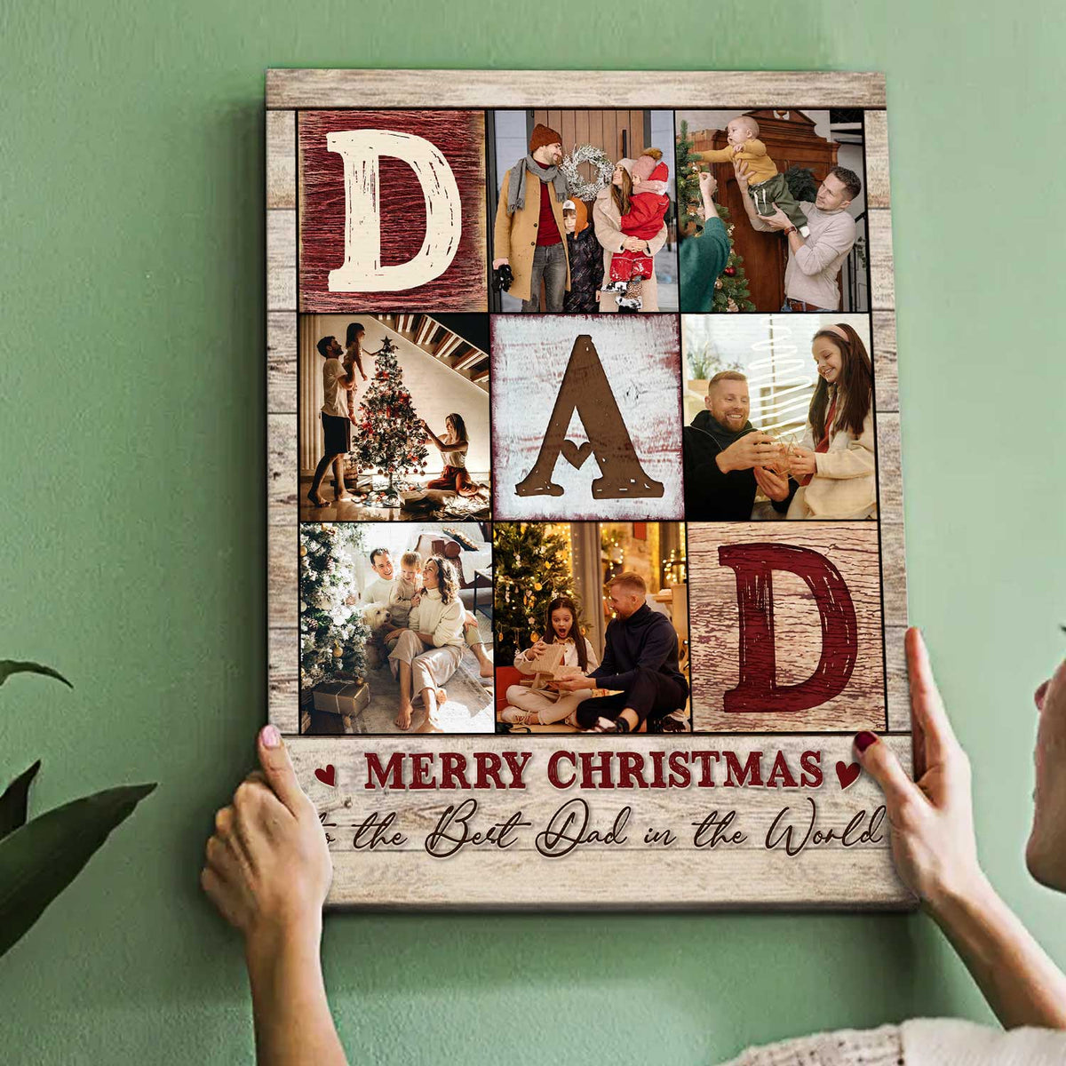Dad Photo Collage Poster, Personalized Gifts For Dad, Best Father's Day Gifts 2024