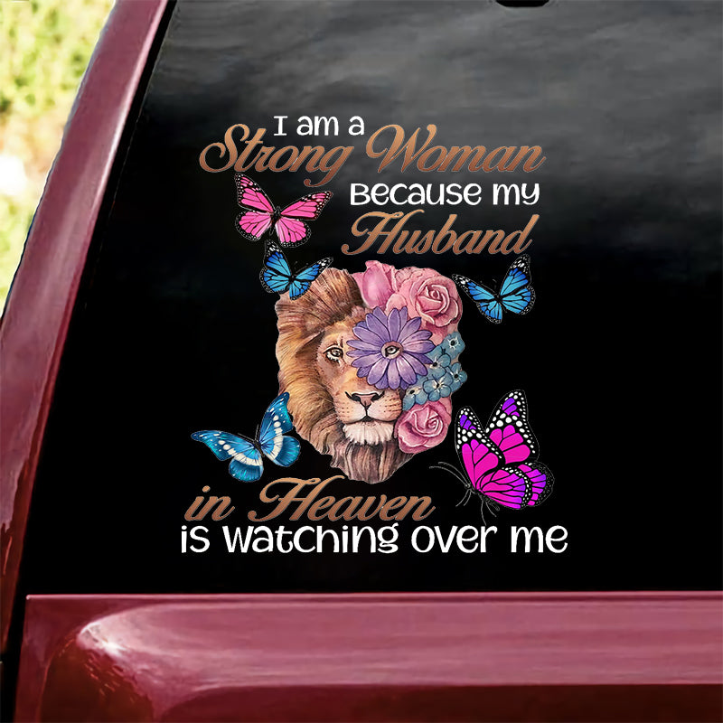 My Husband Is Watching Over Me Decal