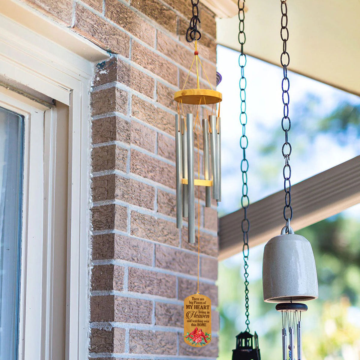 Big Pieces Of My Heart Live In Heaven - Meaningful Personalized Memorial Wind Chimes