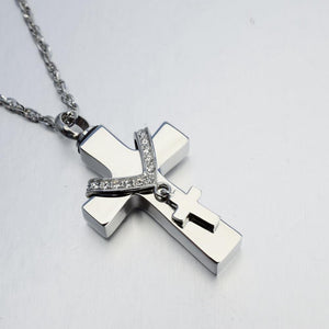 Cross Urn Necklace for Ashes