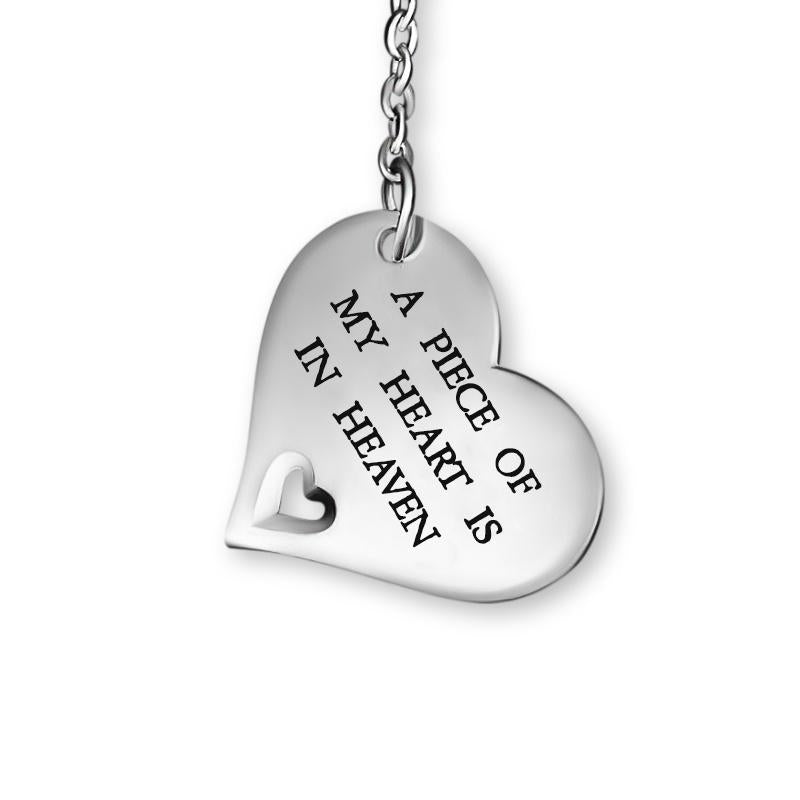 A PIECE OF MY HEART IS IN HEAVEN - INFINITY NECKLACE