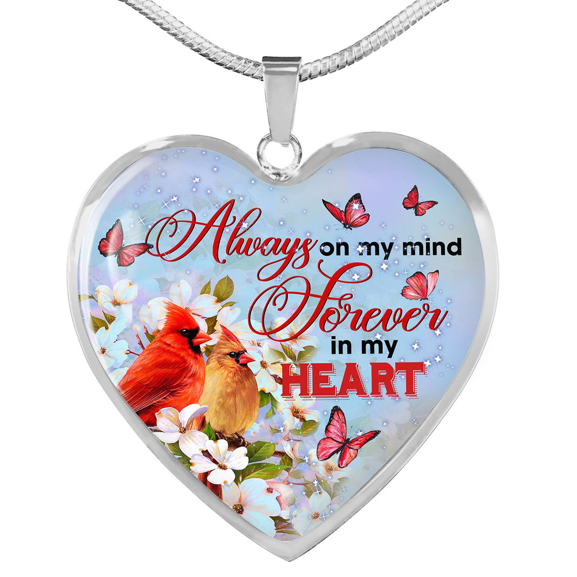 Memorial Cardinal Necklace - Always On My Mind