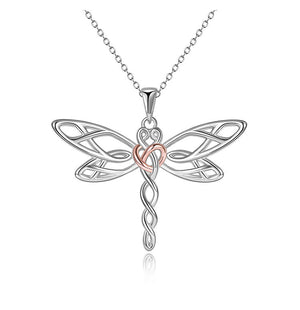 In Loving Memory Of My Dad Dragonfly Necklace | Condolence Gift