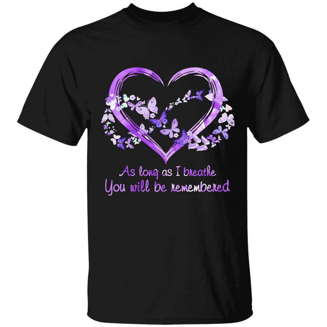 As Long As I Breathe - Personalized Custom T-shirt