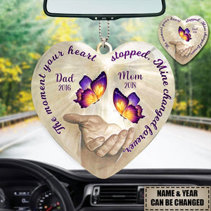 The Moment Your Heart Stopped, Mine Changed Forever Custom Memorial Ornament