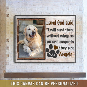 Personalized God Said I Will Send Them Without Wings Horizontal Poster