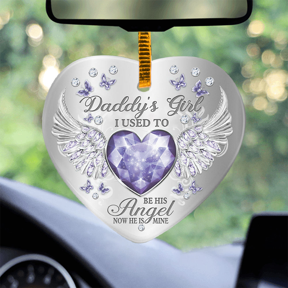 Daddys Girl Heart Ornament (Porcelain)
