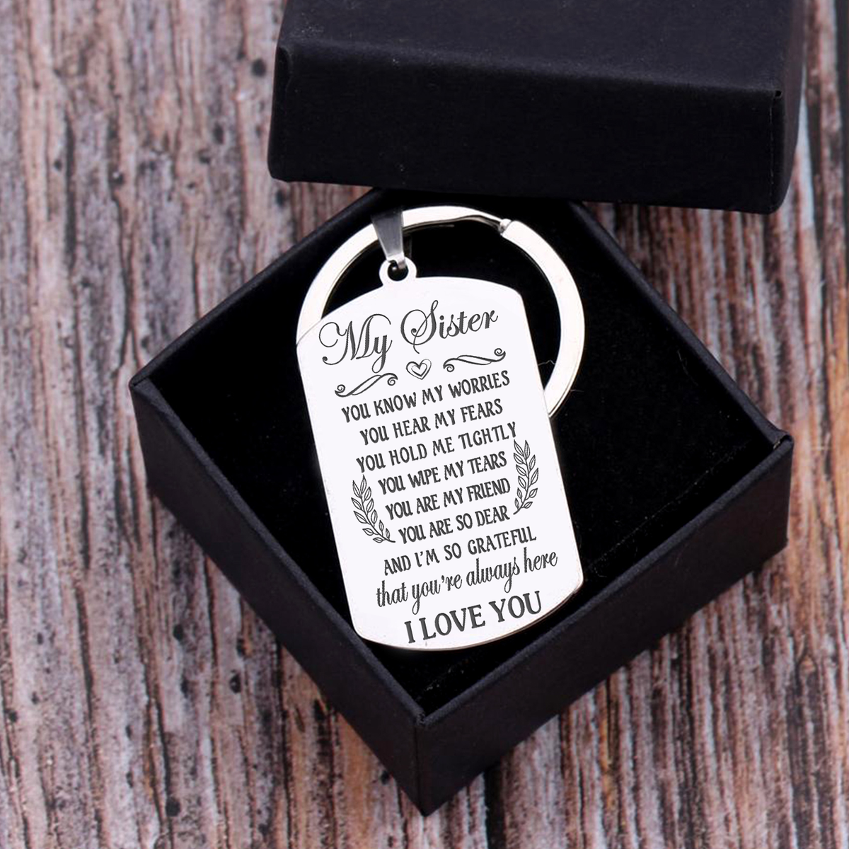 SISTER - GRATEFUL - KEYCHAIN