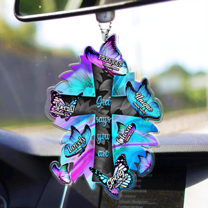 God Says You Are Cross Ornament