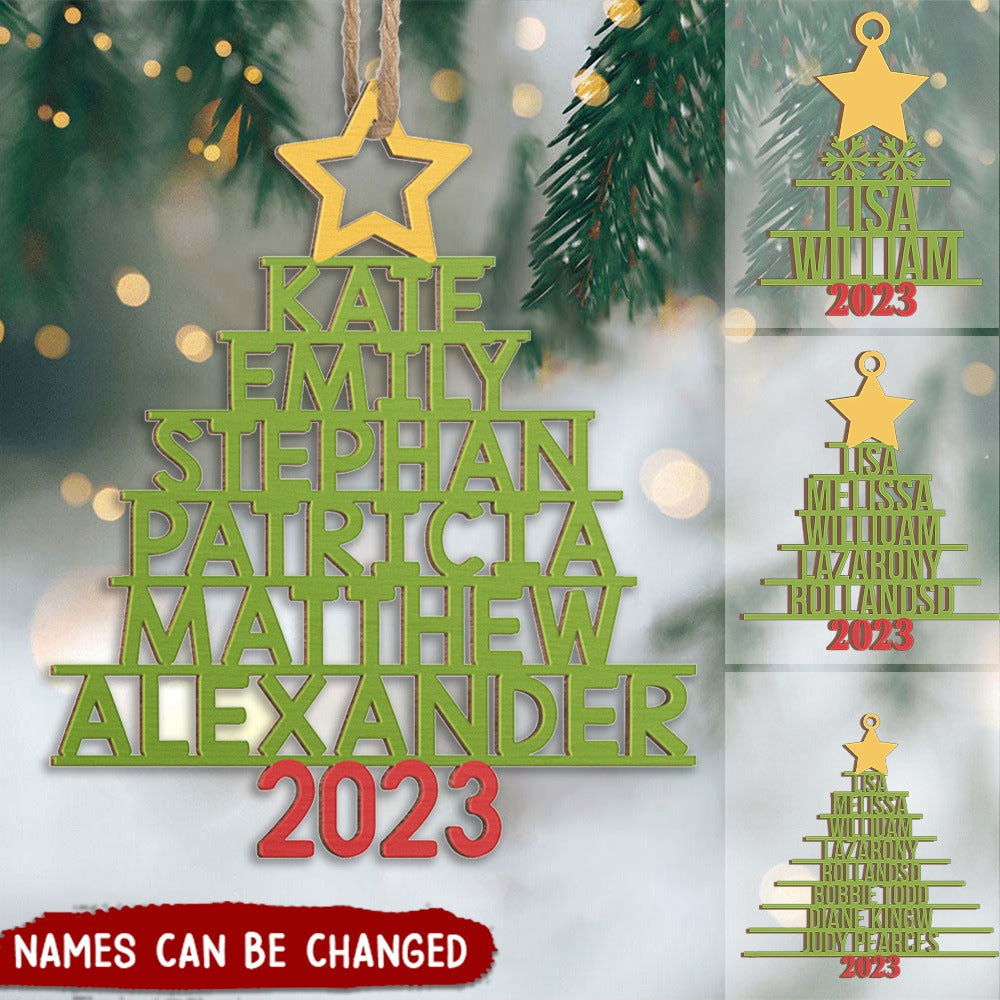 The Best Part Of Christmas - Family Personalized Wooden Ornament