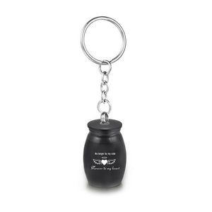 Engraved Cremation Urn Keychain for Ashes