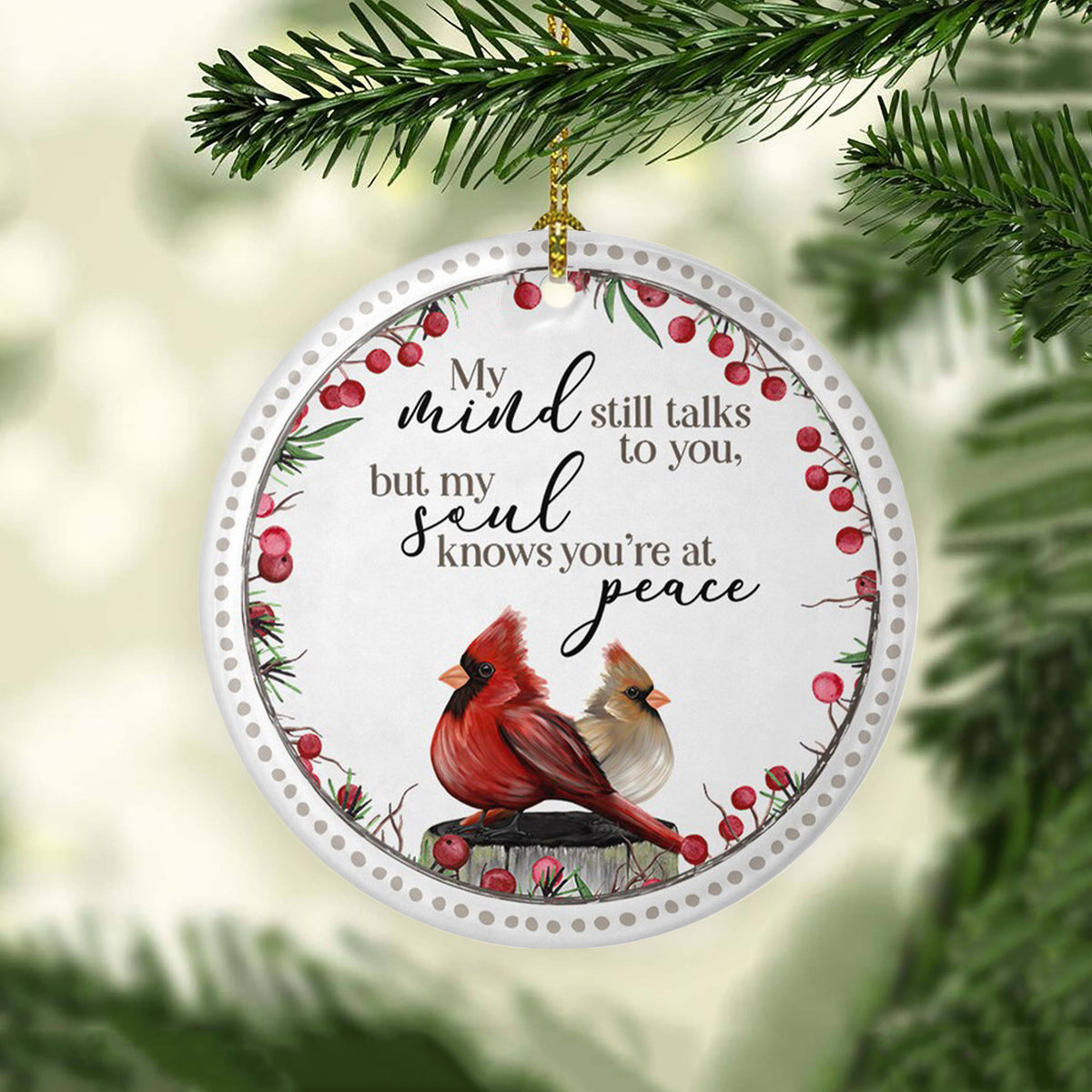 Christmas in heaven ornament (Porcelain)