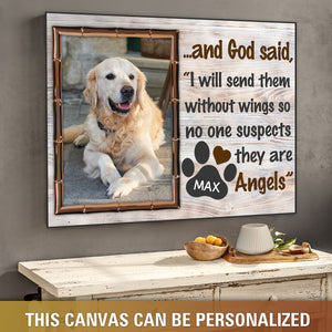 Personalized God Said I Will Send Them Without Wings Horizontal Poster