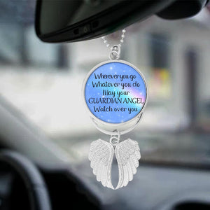 Guardian Angel Wings Car Charm