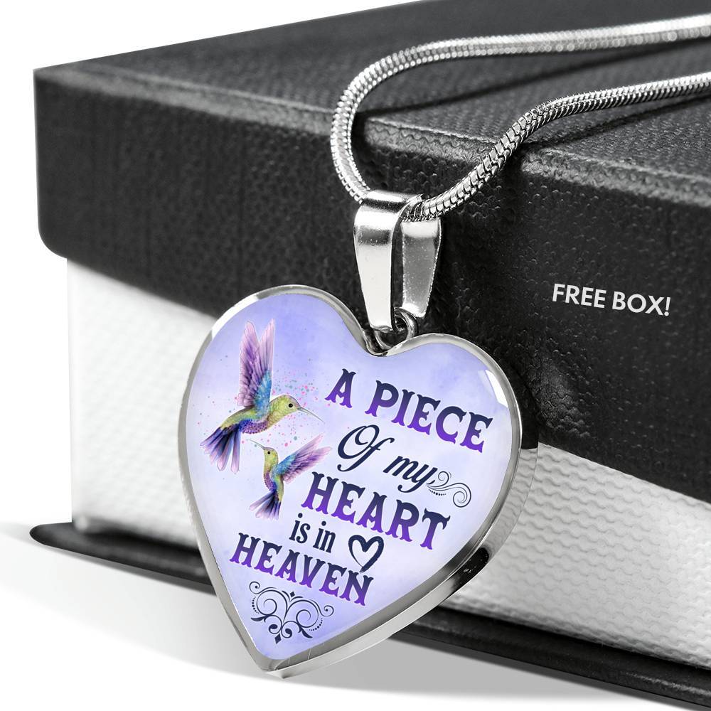 Hummingbird A Piece Of My Heart Necklace