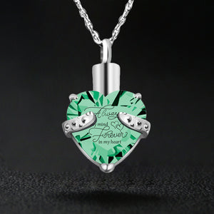 Heart-shaped Cremation Ashes Storage Necklace