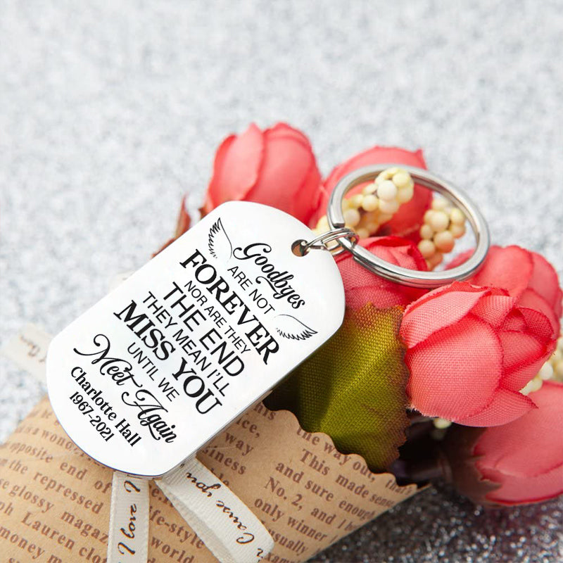 Personalized Until We Meet Again Keychain