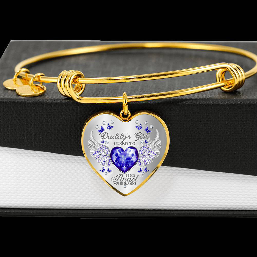 Daddy's Girl Birthstone Heart Bracelet