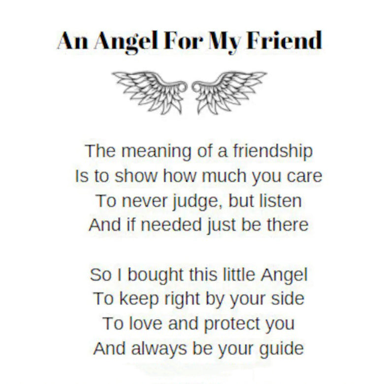 Personalized Guardian Angel Keychain - Best Friend Gift🎁
