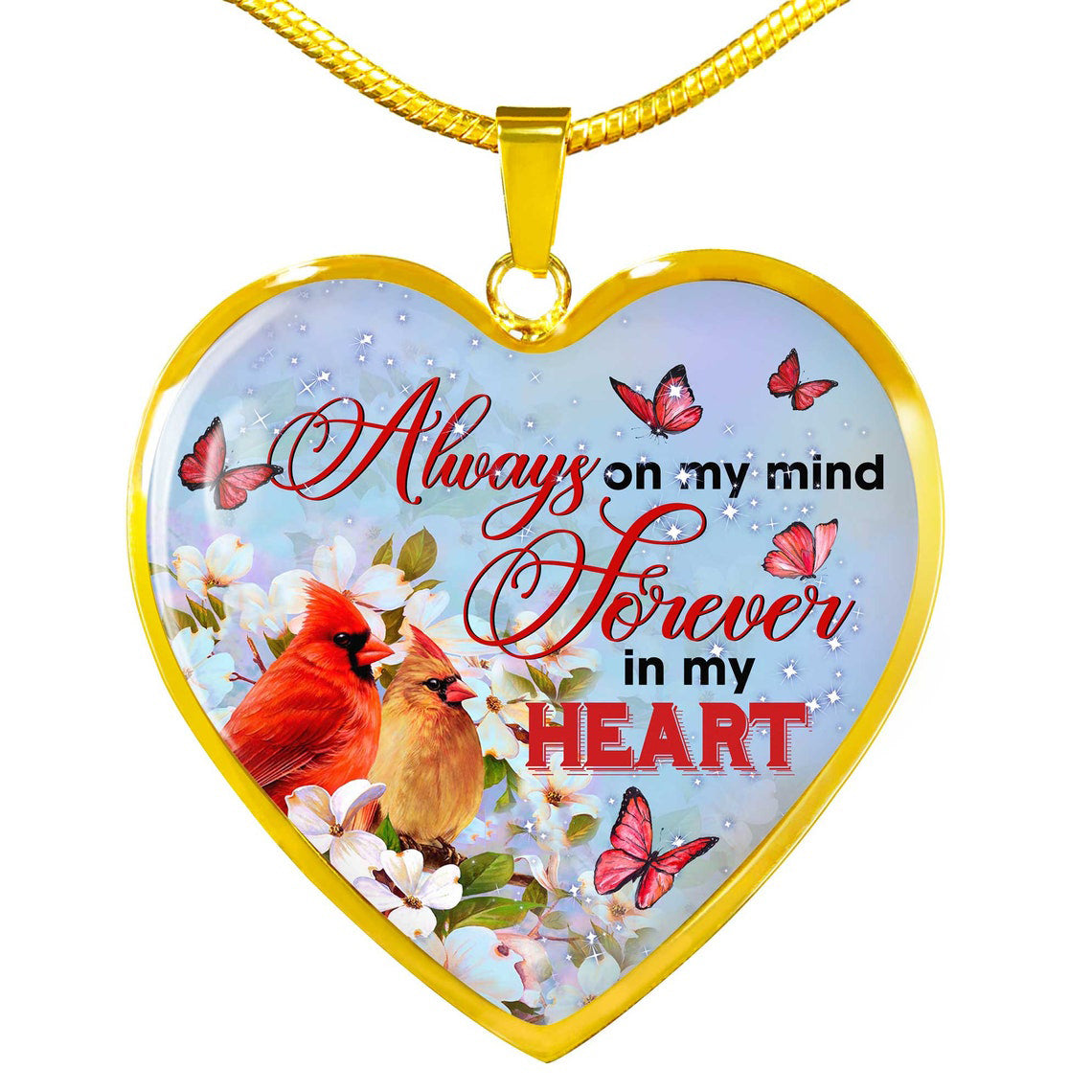 Memorial Cardinal Necklace - Always On My Mind