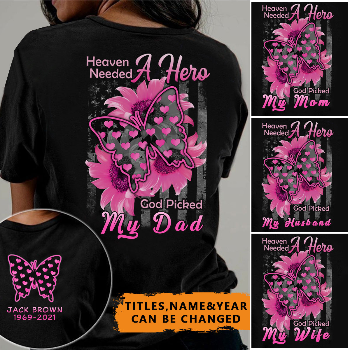 Heaven Needed A Hero Personalized T-shirt