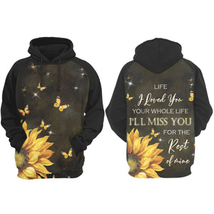 I'll Miss You For The Rest of Mine Personalized All Over Print Hoodie