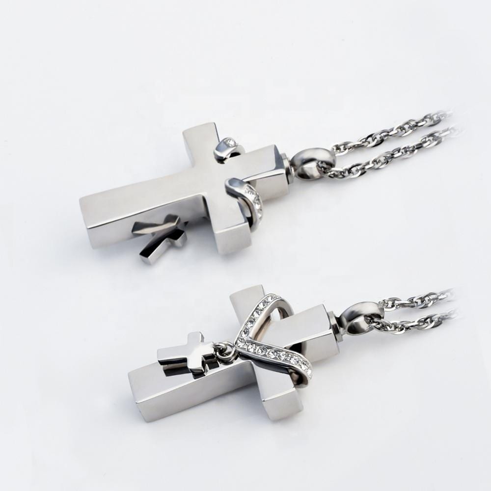 Cross Urn Necklace for Ashes
