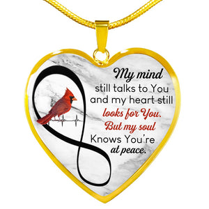 Memorial Cardinal Necklace - My Mind Still Talks To You
