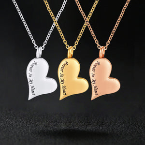 Forever In My Heart Urn Ashes Necklace