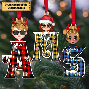 Christmas Alphabet Personalized Kids Ornament