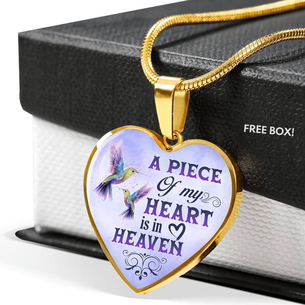 Hummingbird A Piece Of My Heart Necklace