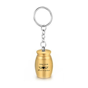 Engraved Cremation Urn Keychain for Ashes