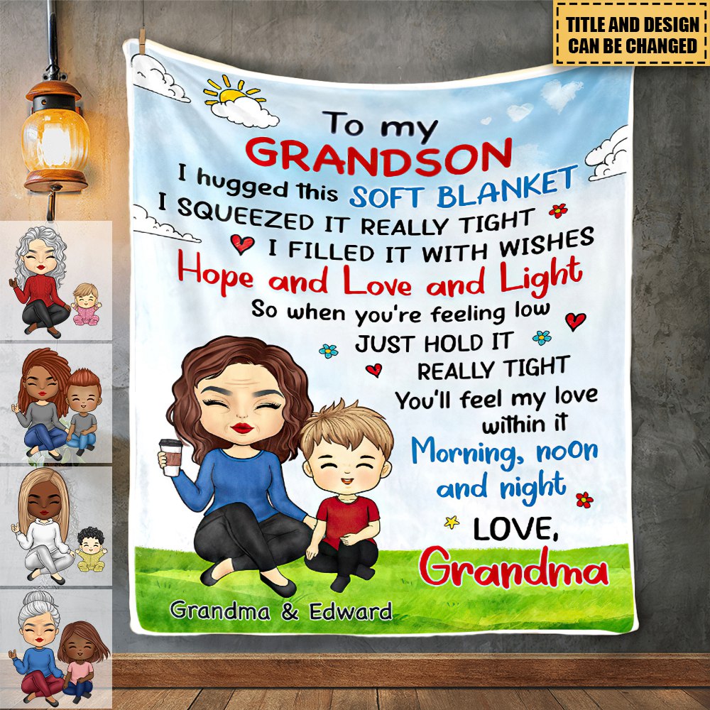 Hope And Love And Light - Family Personalized Blanket
