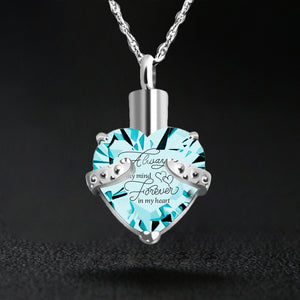 Heart-shaped Cremation Ashes Storage Necklace