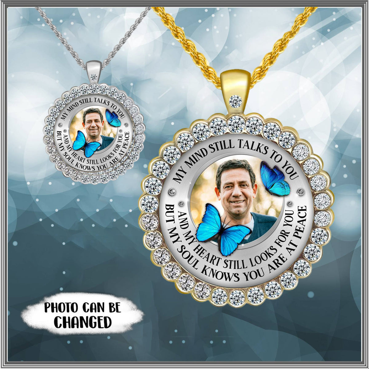 My Mind Still Talks To You - Personalized Necklace