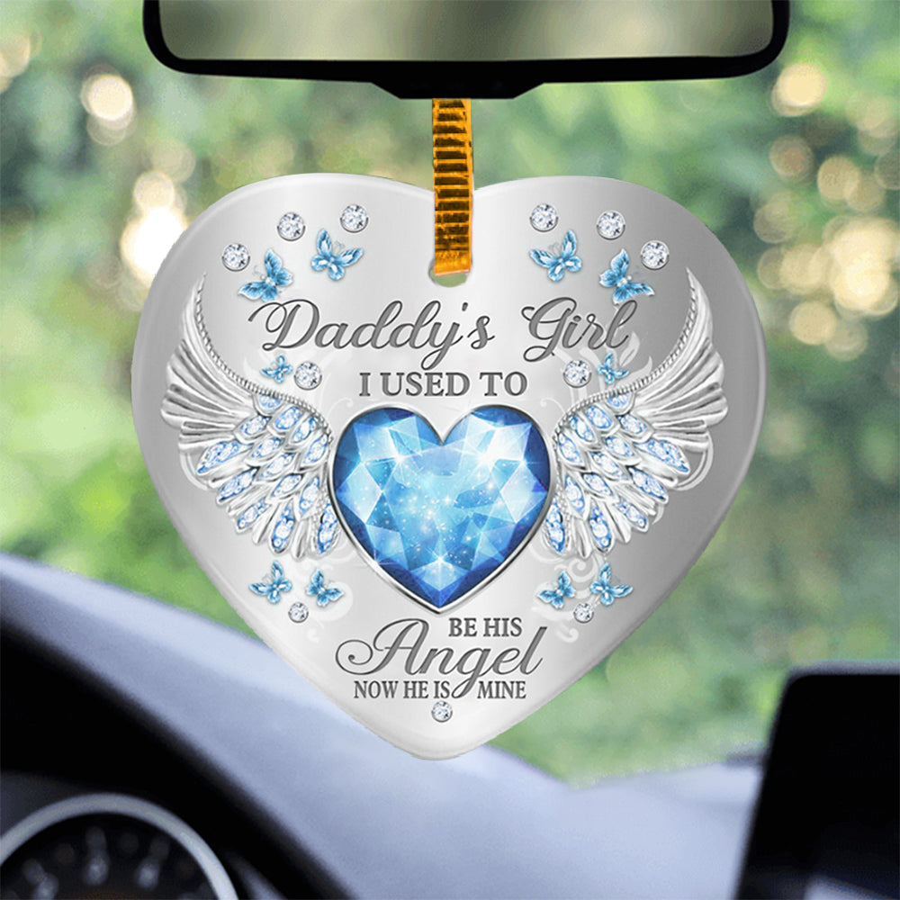 Daddys Girl Heart Ornament (Porcelain)