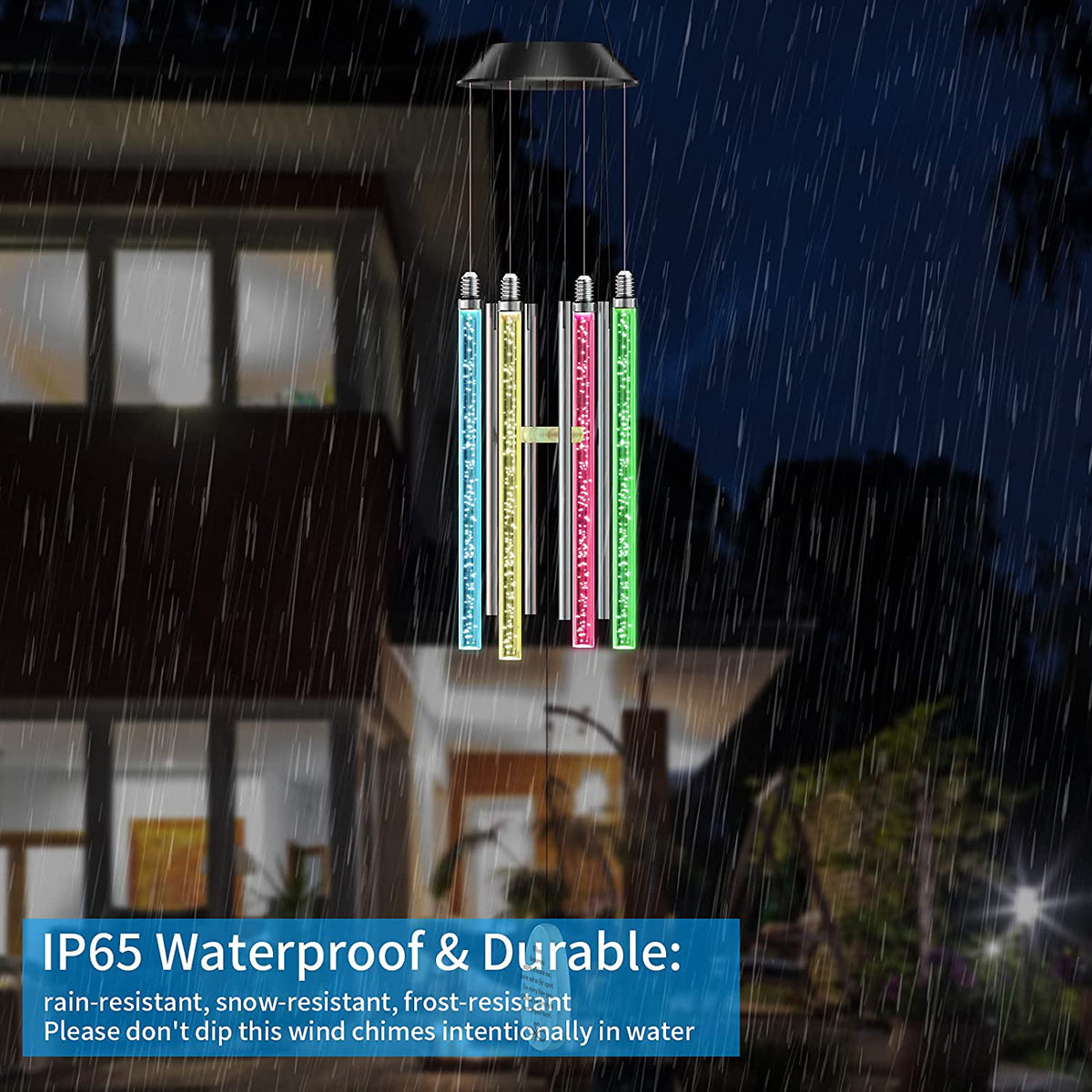 Solar Powered Musical Wind Chimes