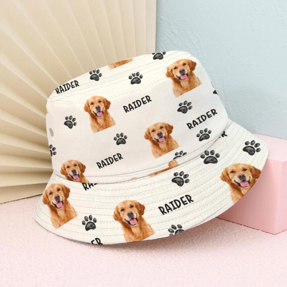 Pet Breed With Pet Name Bucket Hat, Dog Lover Gift