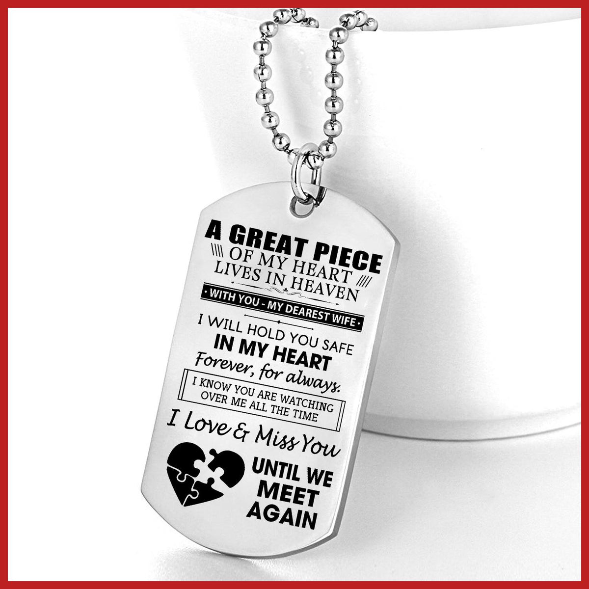 My Dearest Wife Necklace