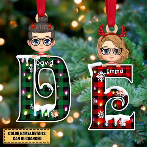 Christmas Alphabet Personalized Kids Ornament