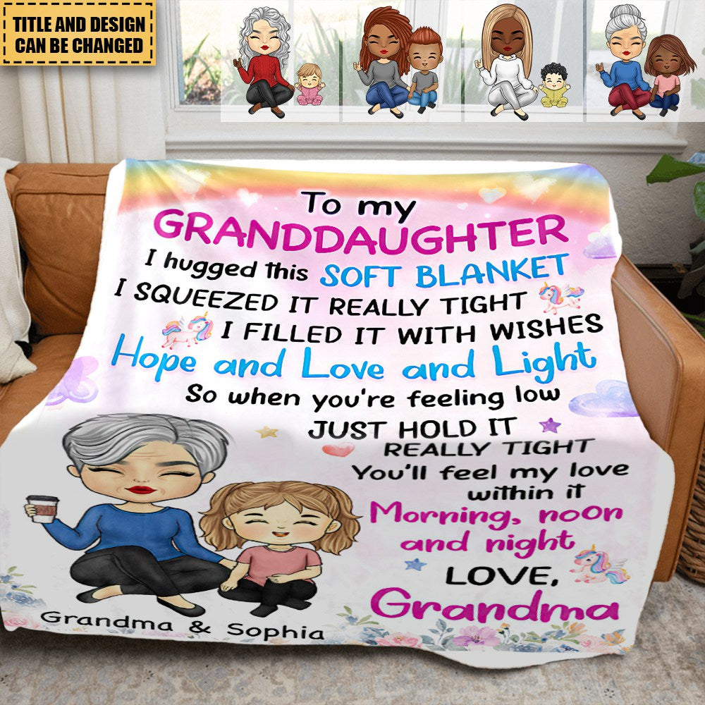 Hope And Love And Light - Family Personalized Blanket